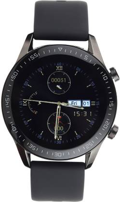 Tech-Log T-PRO Full Touch Large Display Round Smart Watch with in-Built Games, (Black) Smartwatch