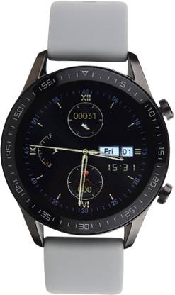 Tech-Log T-PRO Full Touch Large Display Round Smart Watch with in-Built Games,(Grey) Smartwatch