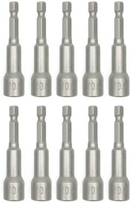 metrotools 10mm Nut Driver Bit Socket Adapter Hex Shank Extension Drill Bit Hex Socket Set