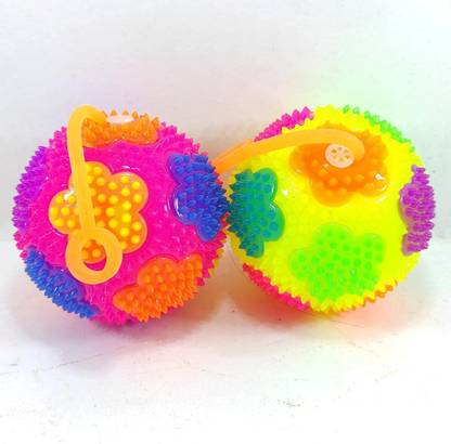 prisma collection 2 Pcs Bouncing Balls with Flashing LED Lights Lighting Ball Toy Stress Relief