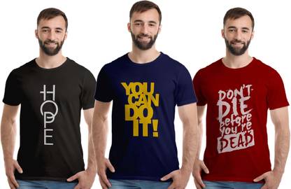 Boodbuck Printed Men Multicolor T-Shirt