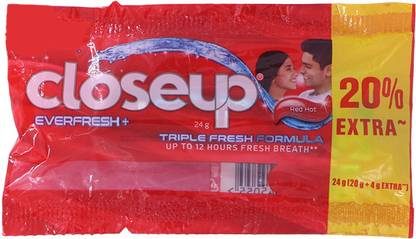 Closeup Everfresh+ Anti-Germ Gel Toothpaste Red Hot Toothpaste