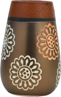 SUPER99 Ceramic Handcrafted URN Shape Flower vases Matte Finish (Pack of 1) Ceramic Vase
