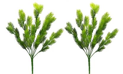 decormasters Pair of Artificial Plant Bunches Pine Bunch Artificial Plant