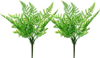 decormasters Pair of Artificial Plant Bunches Lady Fern Plant Artificial Plant