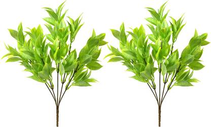 decormasters Pair of Artificial Plant Bunches Latex Plant Wild Artificial Plant
