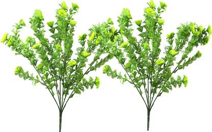 decormasters Pair of Artificial Plant Bunches Corriender Big Bunch Wild Artificial Plant
