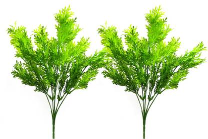 decormasters Pair of Artificial Plant Bunches parsley leaves bunch Wild Artificial Plant