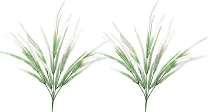 decormasters Pair of Artificial Plant Bunches Fern Bush Artificial Plant
