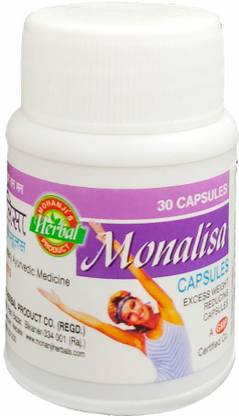 HERB ELIXIR Monalisa Capsules - Weight Management Capsules - 30 Capsules (Pack of One)