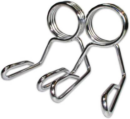 Nucative Olympic Weight Bar Plate Locks Barbell Collars, Spring Collar Locks, Pack of 2 Weight Lifting Bar
