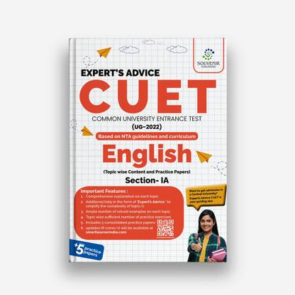 Expert’s Advice NTA CUET (UG) English with Topic Wise Content and 5 Practice Papers (Entrance Exam Preparation Book 2022)  - For year 2022-2023