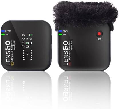 Hiffin LENSGO 348C 2.4G Wireless Lavalier Microphone Camera Microphone