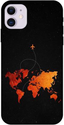 INTERWEY Back Cover for APPLE iPhone 11 WORLD MAP, INDIA