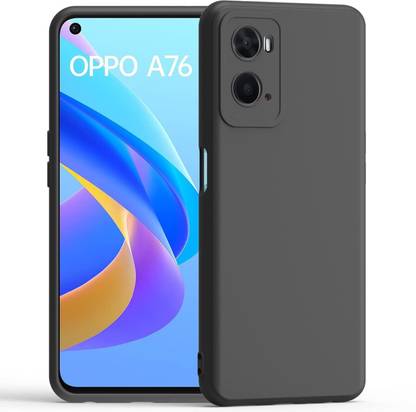 S-Softline Back Cover for Oppo A76, inner Soft Microfiber Cloth Cushion Lining Soft Silicon Anti Scratch