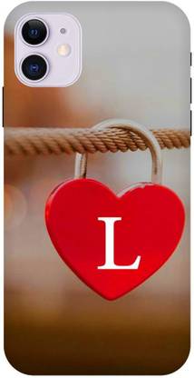 INTERWEY Back Cover for APPLE iPhone 11 L, L LETTER, L DESIGN, L ALPHABET, L NAME