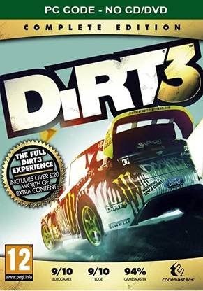 Dirt 3 Complete Edition Steam PC Code (No CD/DVD) Special Edition