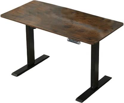 SYGA Height Adjustable Table Desk Standing Smart Electric Desk (Skin 120 X 60 cm) Solid Wood Computer Desk