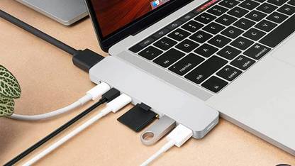 Gabbar ™Type 7 in 1 USB C To HDMI/2USB3.0/2PD/TF-SD Card 0.5 m USB Type C USB To HDMI/2USB3.0/2PD/TF-SD Card 0.5 m USB Type C Cable USB Hub USB C To HDTV HDMI TF SD Card USB 3.0 Multipurpose Device