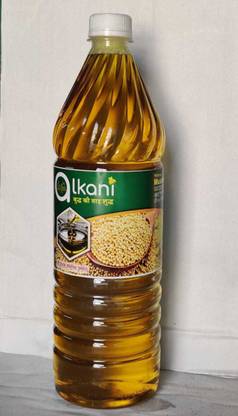 alkani Yellow Mustard Oil 1 Ltr Mustard Oil PET Bottle