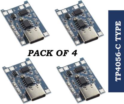 3REE 4pcs TP4056 Type-c USB 5V 1A 18650 Lithium Battery Charger Module Charging Board Electronic Components Electronic Hobby Kit