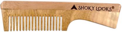 HANDSOME ISK Healthy Ideas Neem wood comb Regular Hand-made For short hair length.