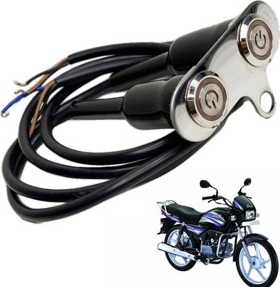 Dhe Best Bike Double Switch ON/Off Button Switch For Hero Splendor Pro Handle Bar