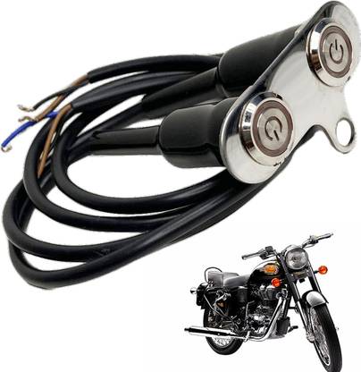 Dhe Best Bike Double Switch ON/Off Button Switch For Royal Enfield 350 Twin Spark Handle Bar