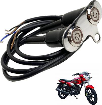 Dhe Best Bike Double Switch ON/Off Button Switch For TVS Phoenix 125 Handle Bar