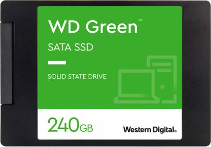 WESTERN DIGITAL WD Green SATA 240 GB Desktop, Laptop Green SATA Internal Solid State Drive (SSD) (WDS240G3G0A)