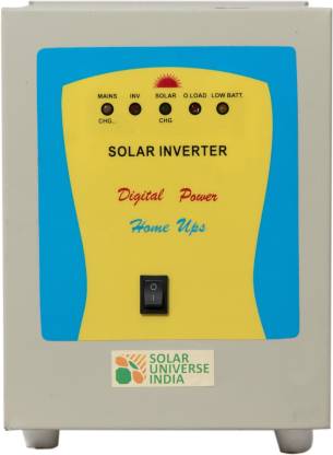 SOLAR UNIVERSE INDIA Battery Less Solar Inverter for running AC 220V loads from Solar Panels directly SUI-Raj SPV DC to AC Converter - 400W/12V + 7W DC Tube Pure Sine Wave Inverter