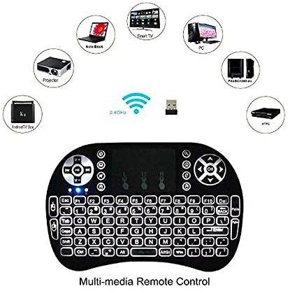 Ratixes Mini Wireless Keyboard with Micro USB OTG Connector for Direct Mobile/Tablet Bluetooth Handheld Multi-device Keyboard
