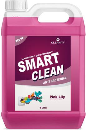 cleanity Liquid Detergent for top and front load washing machine (5ltr) Lily Liquid Detergent