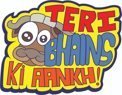 Skywalk MDF Fridge Magnet with Funny and Inspiration Quotes-Teri Bhains Ki Aankh Fridge Magnet Pack of 1