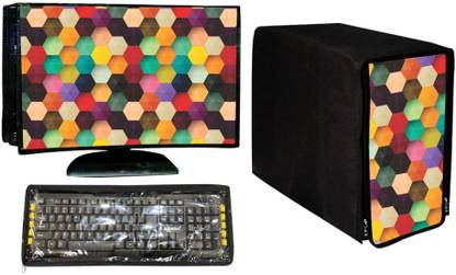 SANDAL DECORS for 19 inch Computer Monitor, Keybord (8*18 Inch) and CPU (7.5*18*16 Inch)  - CC-19-IN-M-PEACH_P1