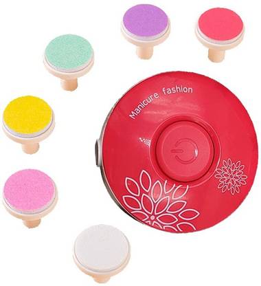 SYGA Electric Safe 5 in 1 Nail File Kit Grinder Set for Newborn Fingernails -Rose Red