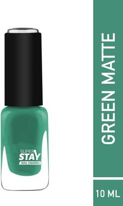 GFSU Matte Green Color Frosted Nail Paint Green
