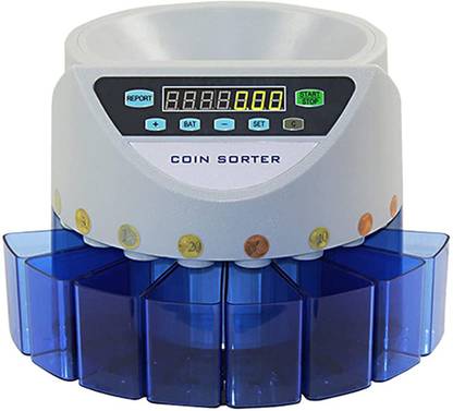 Smars Electronic Coin Counter Sorter Euro 300 Coins Digital Auto Counting Machine Note Counting Machine