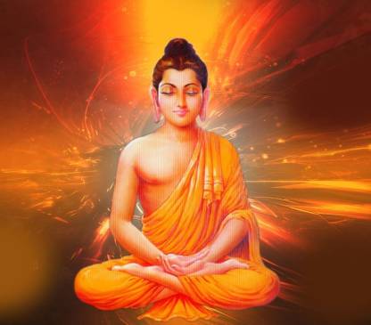 Lord Gautam Buddha Poster Multi Color Photo Paper Print Poster Photographic Paper