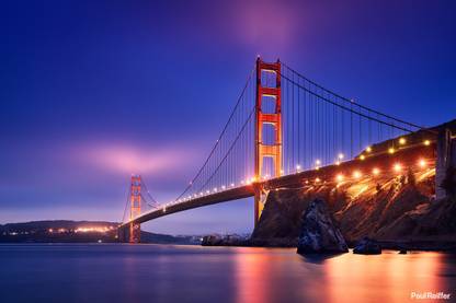 Golden Gate Bridge Multi Color Photo Paper Print Poster Photographic Paper