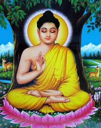 Gautam Buddha Poster Multicolor Photo Paper Print Poster Photographic Paper