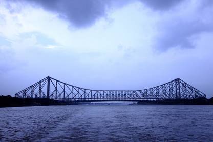 Howrah Bridge Multi Color Photo Paper Print Poster Photographic Paper
