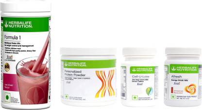 HERBALIFE Formula1 Shake Rose kher+ Protein 200G + Afresh Cinnamon+ Cell U Loss Protein Shake
