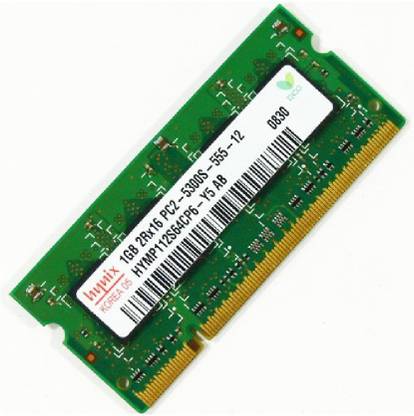 Hynix Laptop RAM 1GB DDR2 PC2-5300 DDR2 1 GB (Dual Channel) Laptop (Laptop RAM 1GB DDR2 PC2-5300)