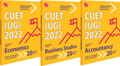 NTA CUET (UG) Economics, Business Studies & Accountancy (Set Of 3) | 20 Practice Papers (Solved) | CUET II | Including Solved Previous Year Question Paper | For Entrance Exam 2023