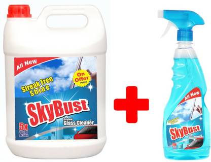 SKYBUST glass cleaner with advanced shine formula
