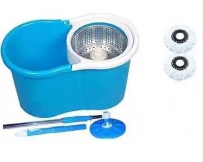 Shreehari Traders Bucket Mop - 360 Degree Self Spin Mop Set