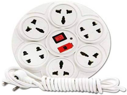 Super deal 8 Socket Extension Board With Fuse & Master Switch(2.5 Mt wire length) Useful for Mobile Charging and other home applications 8  Socket Extension Boards