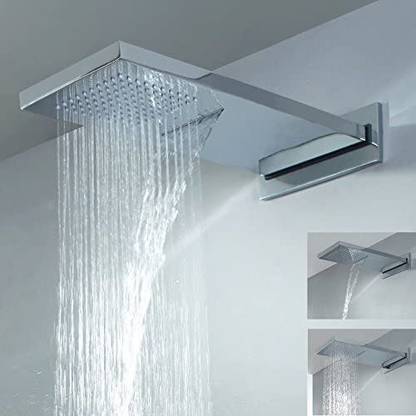 24x7eMall 2-Function Wall Mount Shower big shower (22 x 9 inch, Chrome) Shower Head