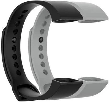 UNQT Pack of 2 Meyaar silicon Straps Xiaomi Mi Band 4C Redmi Smart Watch Only Smart Band Strap